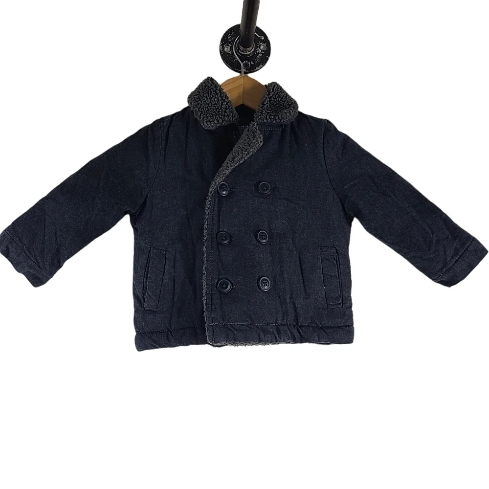 OshKosh Grey Double Button Coat 18‎ Months